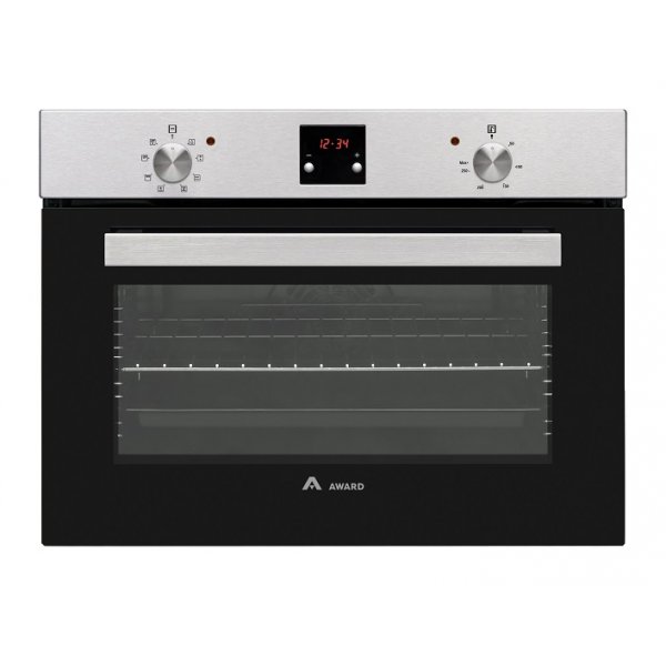 Award 60cm SS Compact Built-in 50L 8 Function Fan Forced Wall Oven (WO450S)