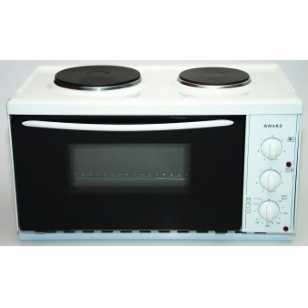 Award  58.5cm Portable Mini Kitchen with 25L Oven and 2 Solid Elements (8011)