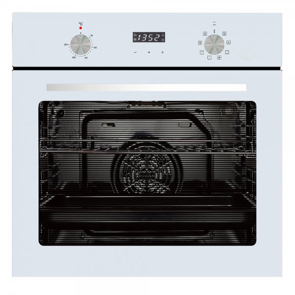 Parmco 60cm 76L White 8 Function Oven (OX7-4-6W-8-1)