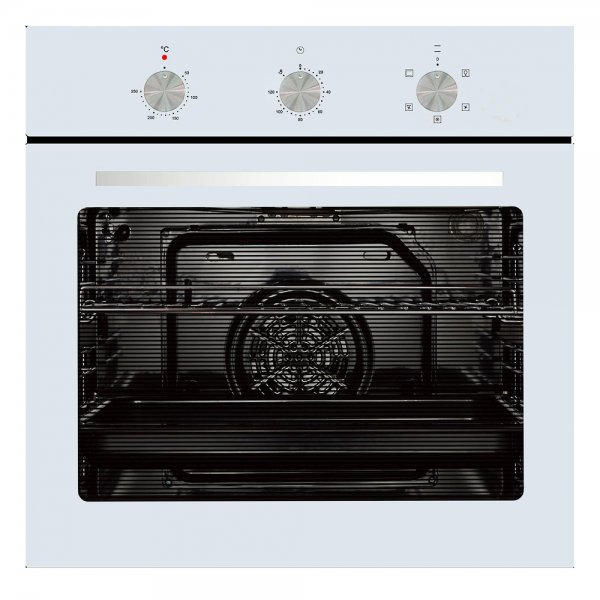 Parmco 60cm 76L White 5 Function Oven (OX7-4-6W-5-1)
