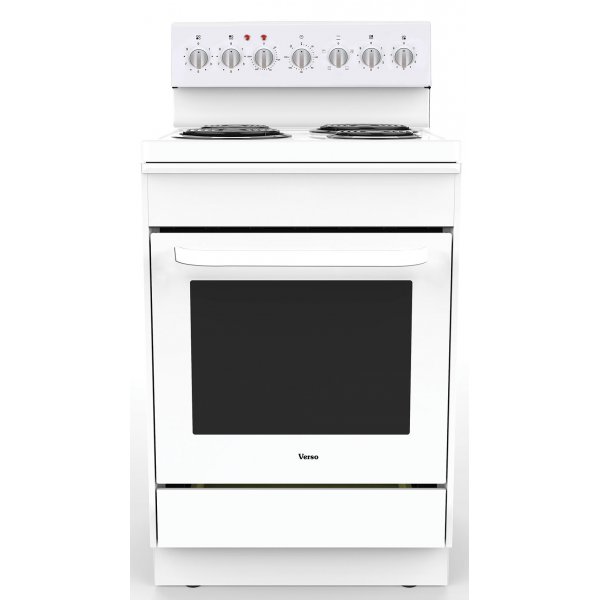 Parmco Verso 60cm White Electric Oven w Radiant Coil Elements (VS60WR4)