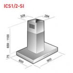 Award 90cm SS Silent Series Island Box Canopy Rangehood - 780m3/hr (ICS90-SI)