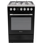 Award 60cm Black Freestanding Gas Hob/Electric 80L Oven with Catalytic Liners (AGE60BL)