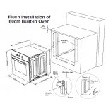 Award 60cm Combo Built-in Wall Oven & Frameless Vitroceramic Hob (WOH60S)