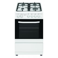 Eurotech 50cm Gas Hob Gas Oven White Freestanding Cooker (ED-GGFC50 WH)