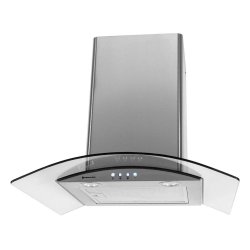 Parmco 60cm Curved Glass Stainless Steel Canopy Rangehood (T4-11GLA-6L)