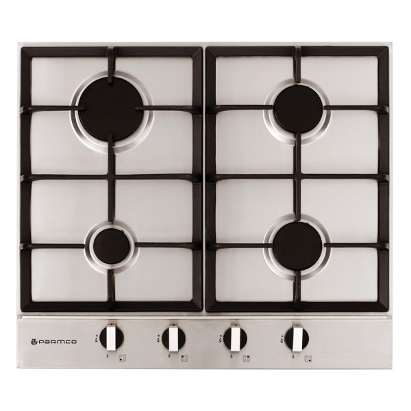 Parmco 60cm 4 Burner Low Profile Gas Hob in Stainless Steel (HO-2-6S-4G)