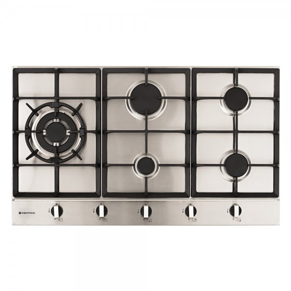 Parmco 90cm Low Profile 5 Burner Gas Hob in Stainless Steel (HO-2-9S-4GW)
