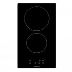 Parmco 30cm Black 2 Zone Ceramic Domino Hob with Touch Controls (HX-2-2NF-CER-T)