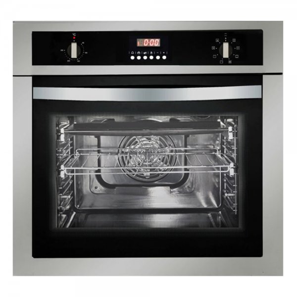 Parmco 60cm 58L Built In Fan Forced Electric Oven with Digital Timer (OX-1-6S-8)