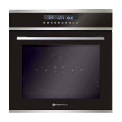 Parmco 60cm Black Glass with SS Built-In 12 Function 76L Pyrolytic Oven (PPOV-6S-PYRO-2)